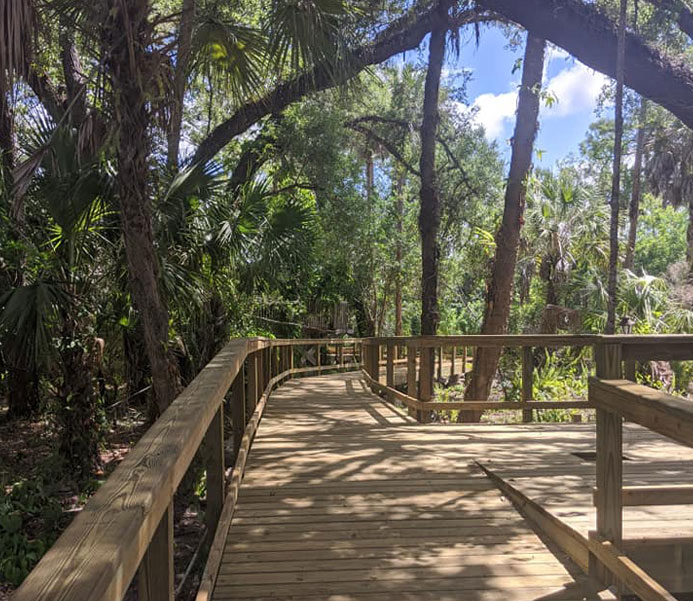 Wooden Walkways at the Gore Nature Education Center | Cypress Cove Landkeepers